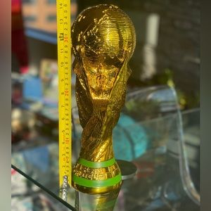 Full size replica 2022 World Cup trophy